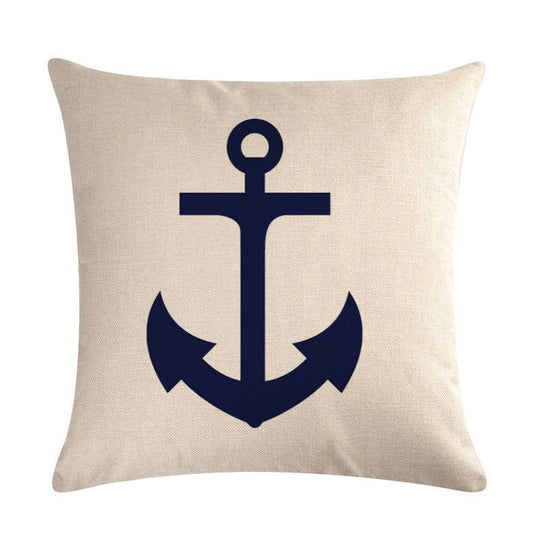 Anchor linen pillowcase