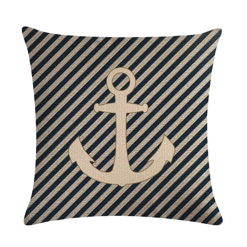 Anchor linen pillowcase