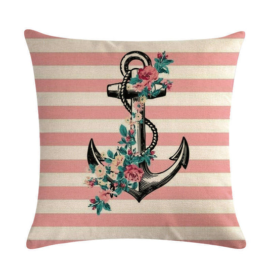 Anchor linen pillowcase