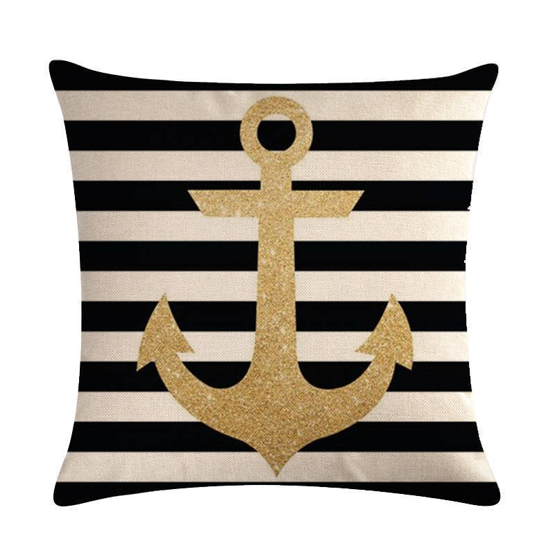 Anchor linen pillowcase