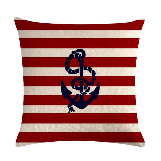 Anchor linen pillowcase