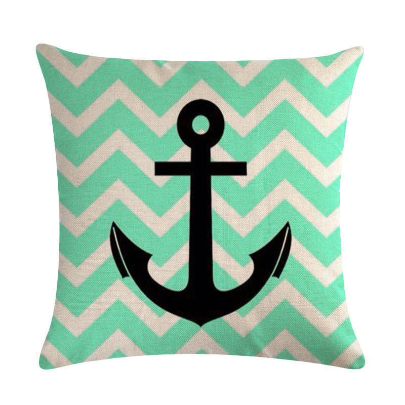 Anchor linen pillowcase