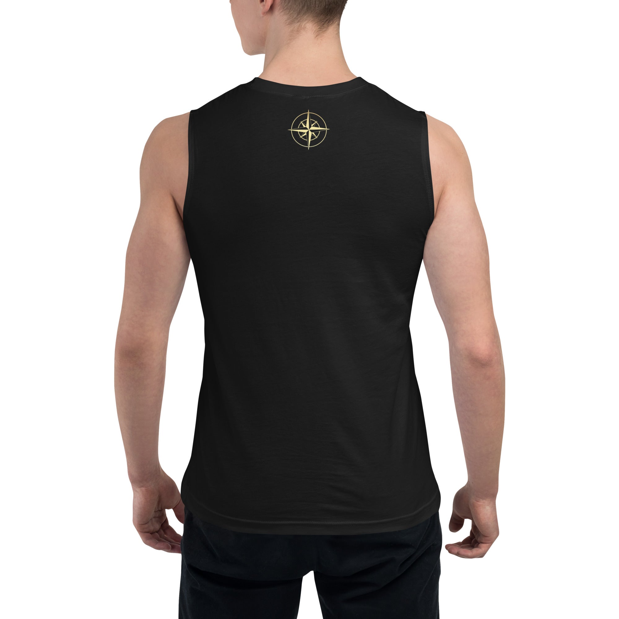 Compass Splatter Muscle Shirt