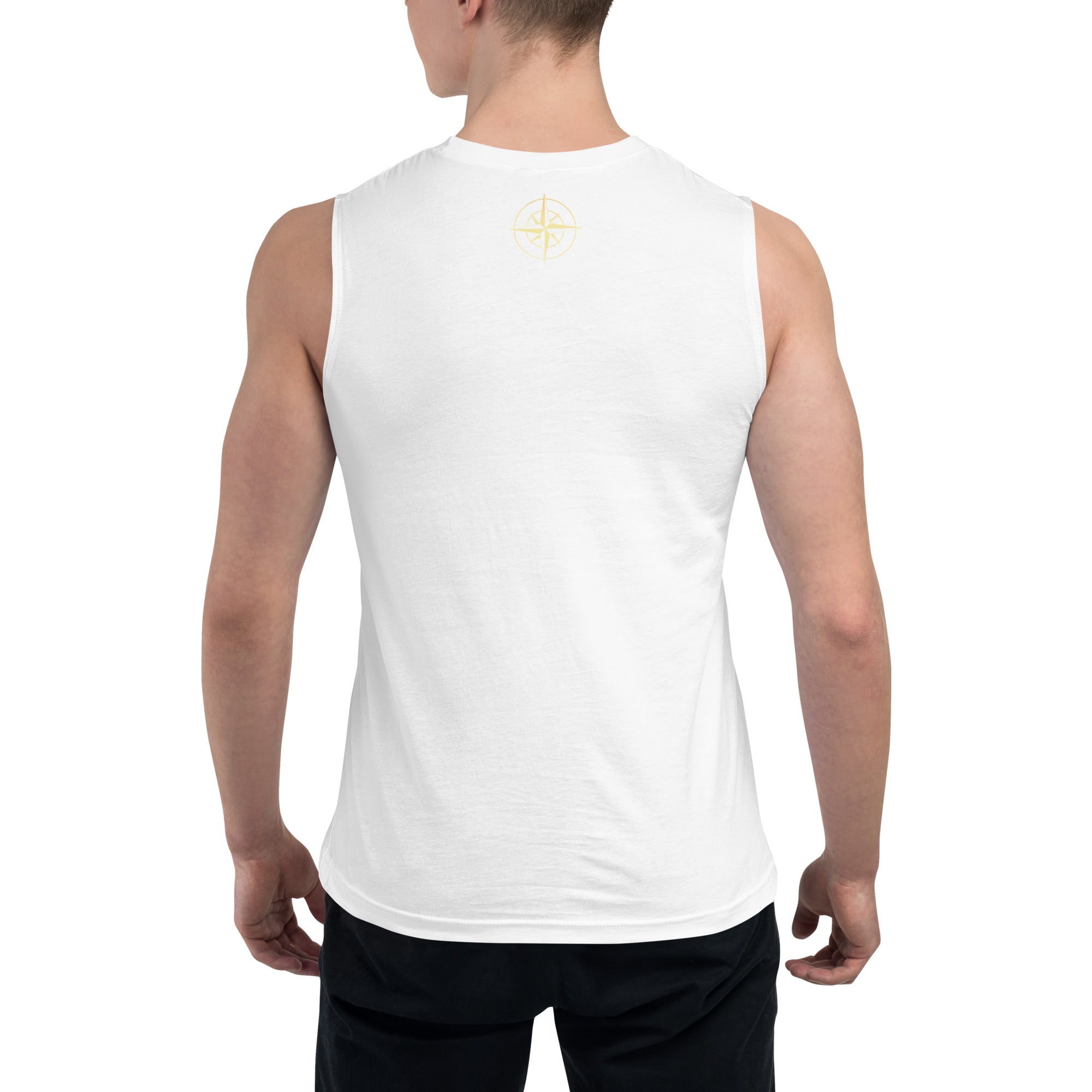 Compass Splatter Muscle Shirt