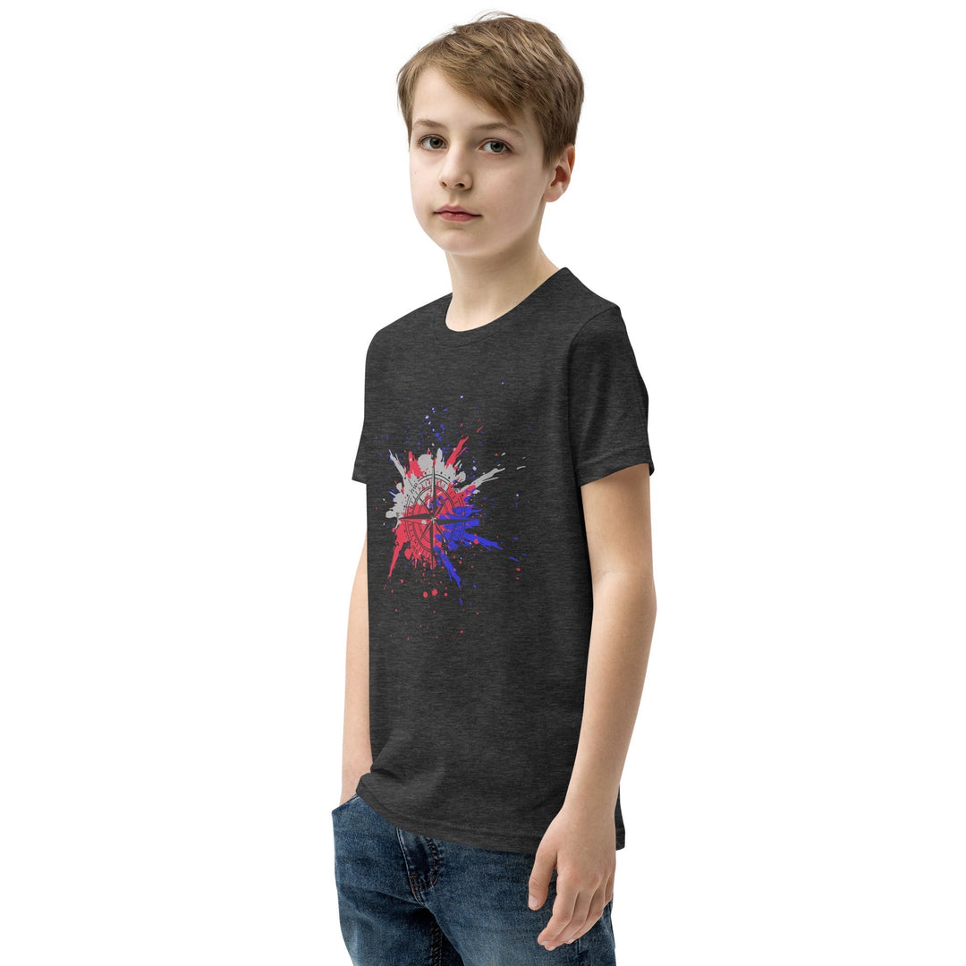 Compass Splatter Youth Short Sleeve T-Shirt - Forbearance Apparel