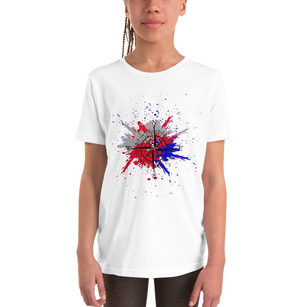 Compass Splatter Youth Short Sleeve T-Shirt - Forbearance Apparel