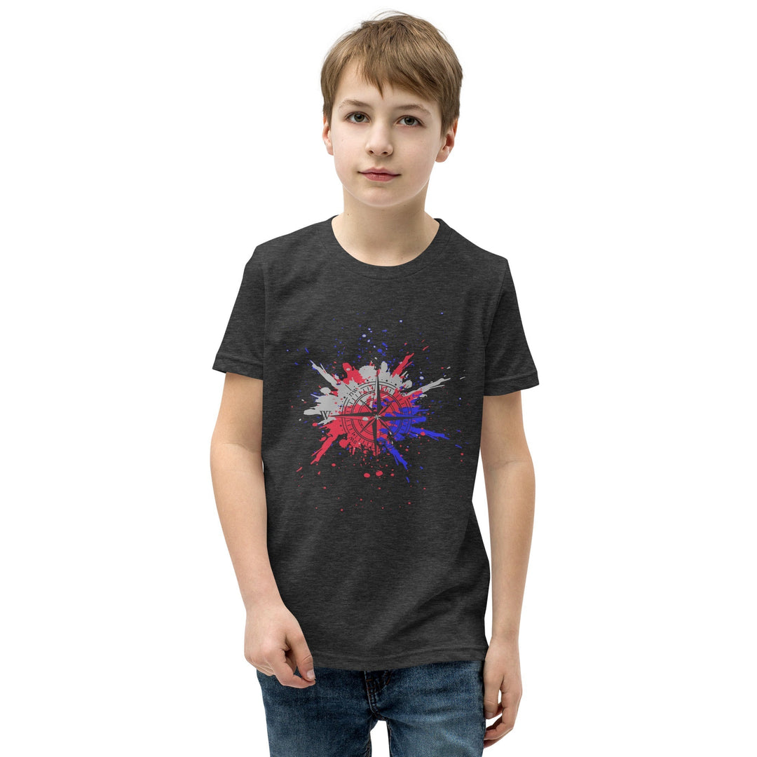 Compass Splatter Youth Short Sleeve T-Shirt - Forbearance Apparel