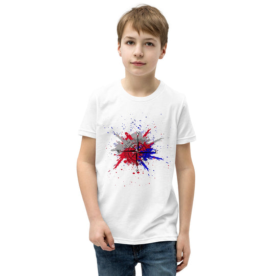 Compass Splatter Youth Short Sleeve T-Shirt - Forbearance Apparel