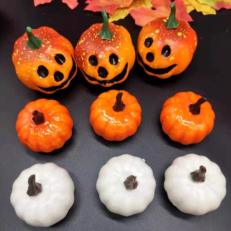Foam Simulation Pumpkin Smiley Face Halloween Decorations