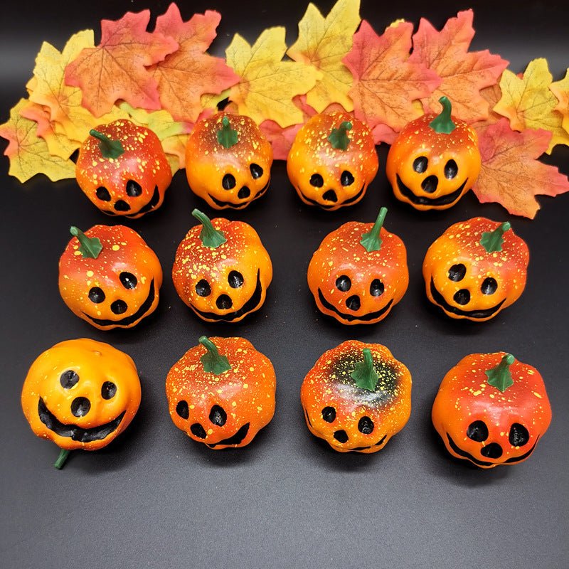 Foam Simulation Pumpkin Smiley Face Halloween Decorations