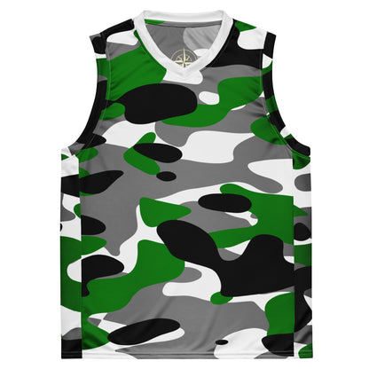 Forest Green Camo basketball jersey