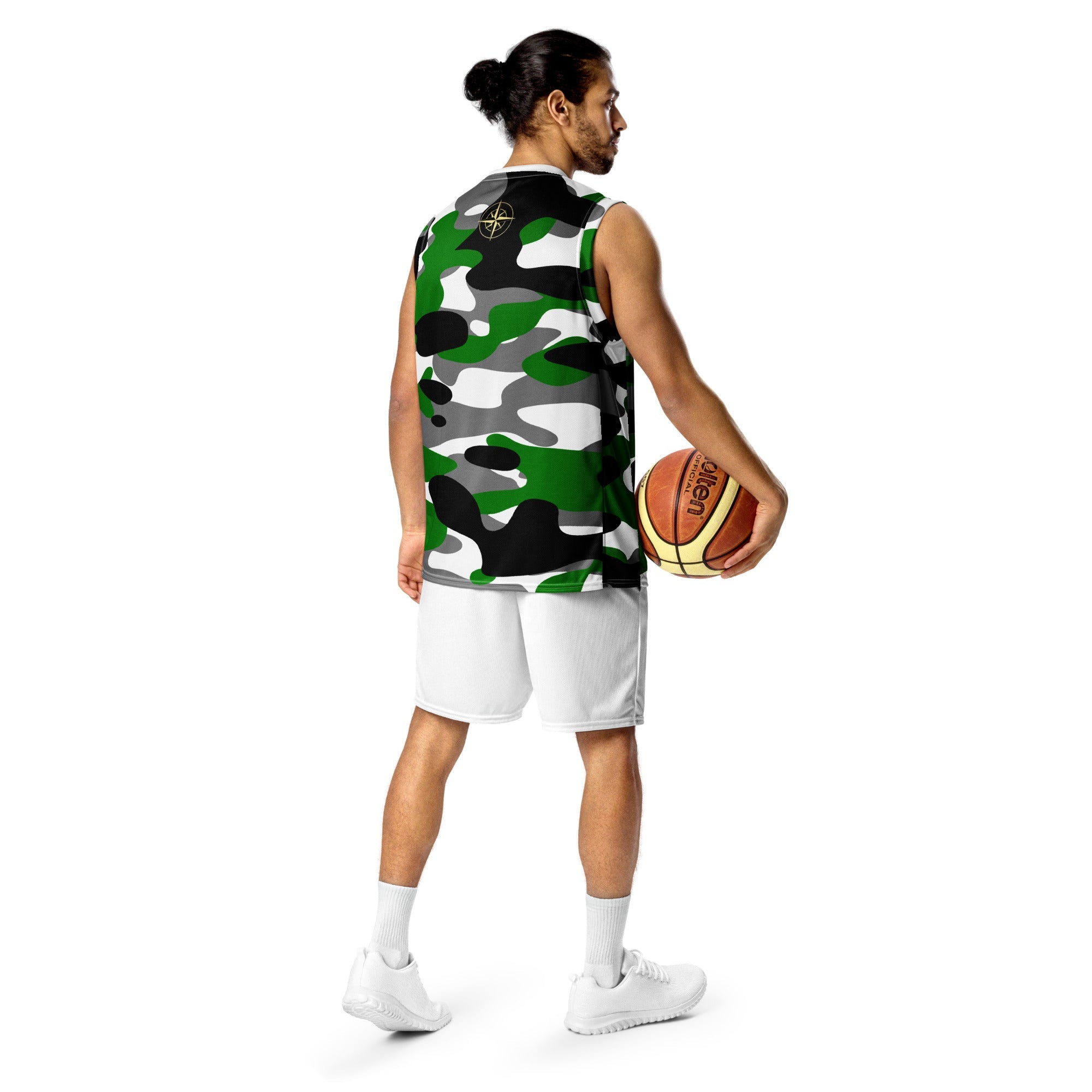 Forest Green Camo basketball jersey