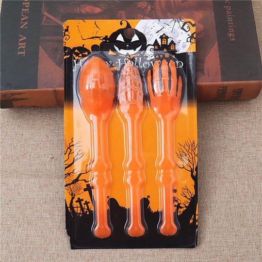 Halloween Decoration Tableware Set Ideas Props