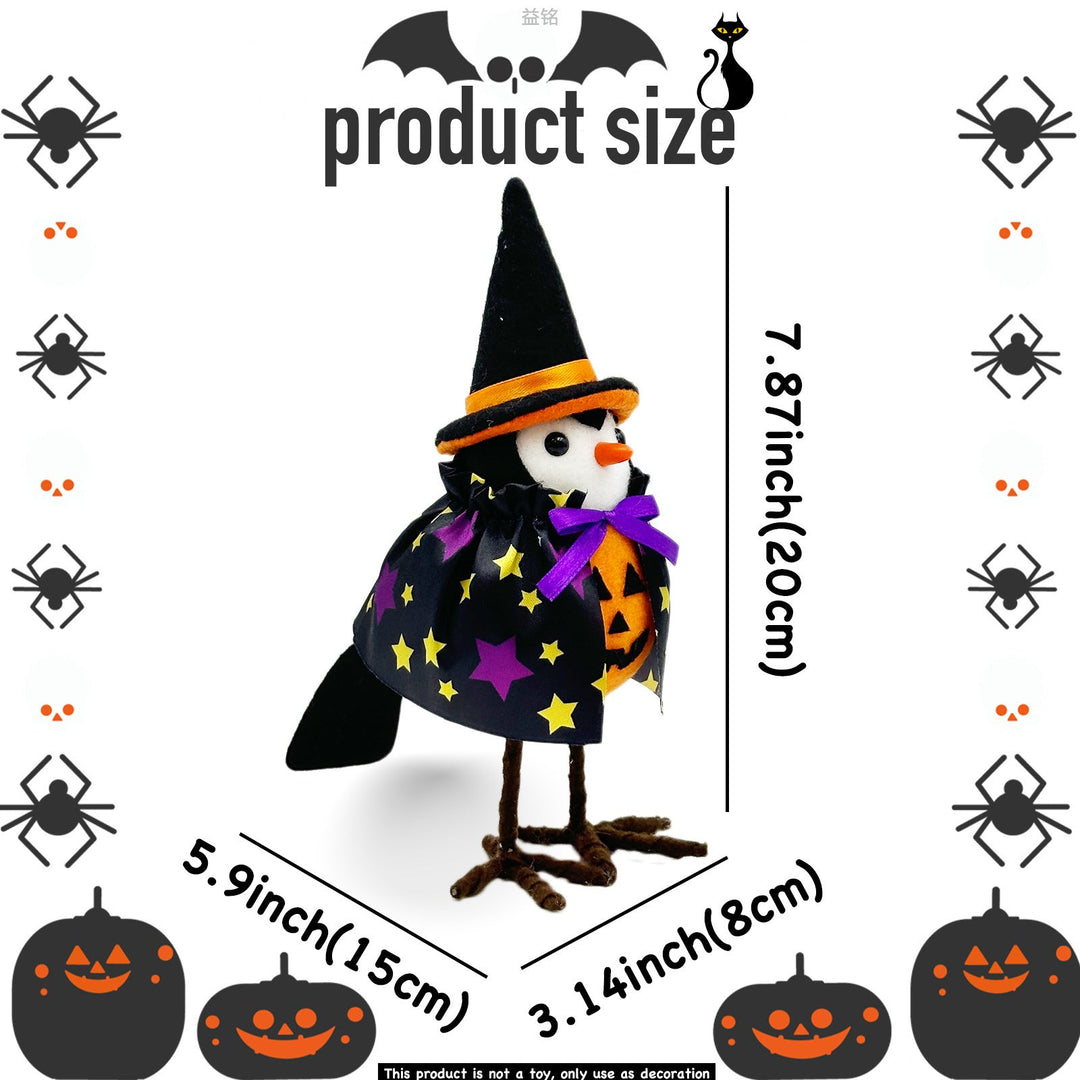 Halloween Decorations Top Hat Bird Doll Doll