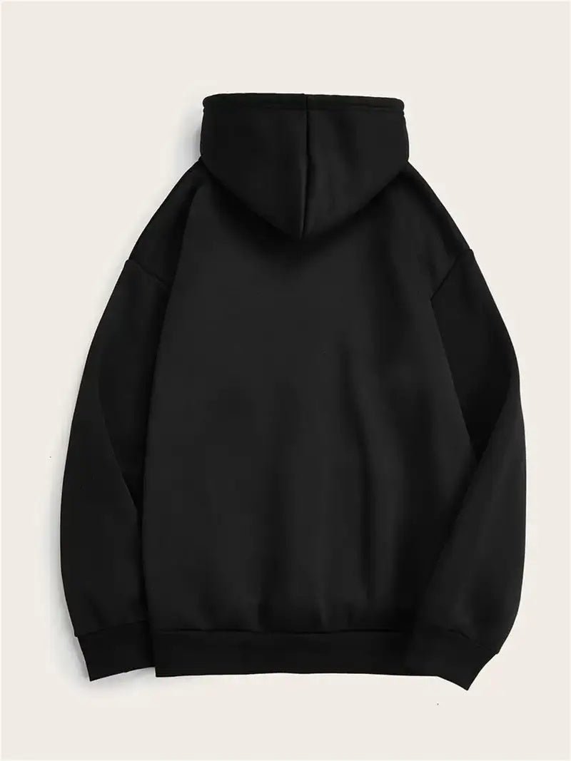 Plus Size Casual Hooded Sweatshirts, Geometric Christmas Tree Pattern, With Gaming Controllers, Fall Winter Pocket Detail, For Women