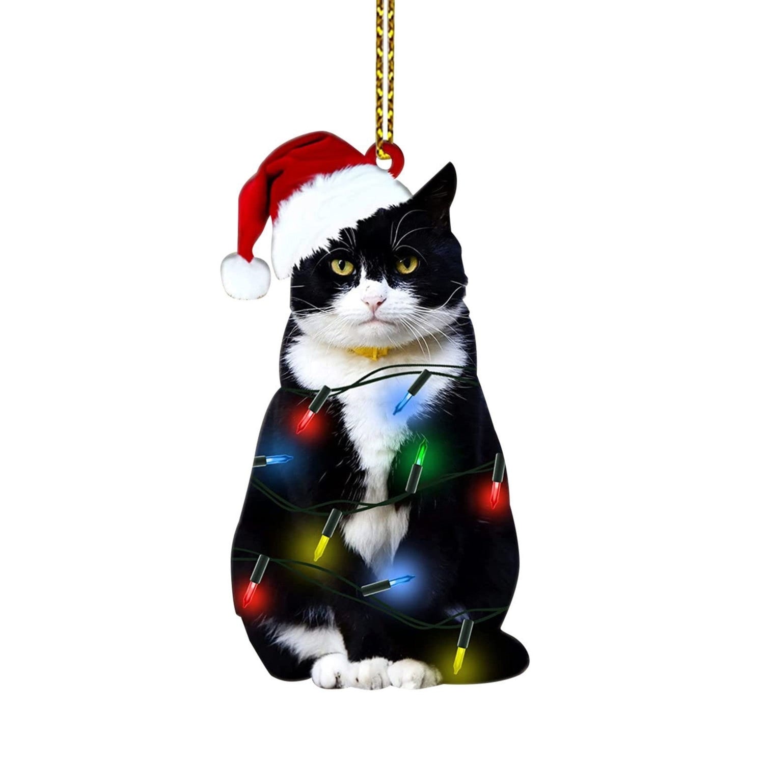 Black Cat Christmas Ornaments