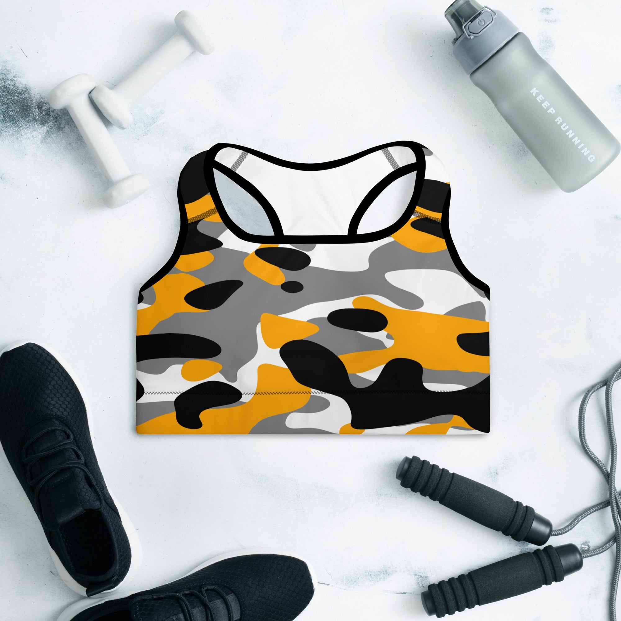 Bumble Bee Camo Sports Bra