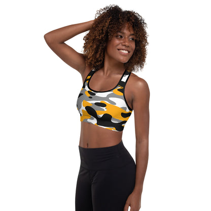 Bumble Bee Camo Sports Bra