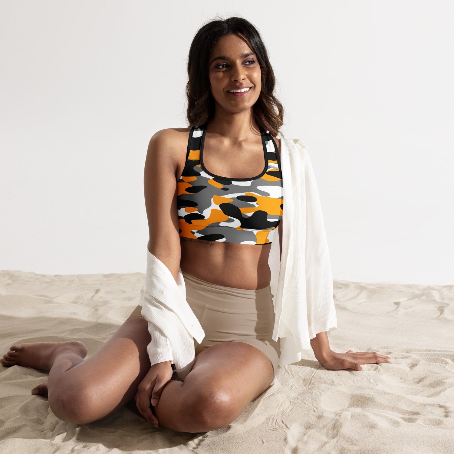 Bumble Bee Camo Sports Bra