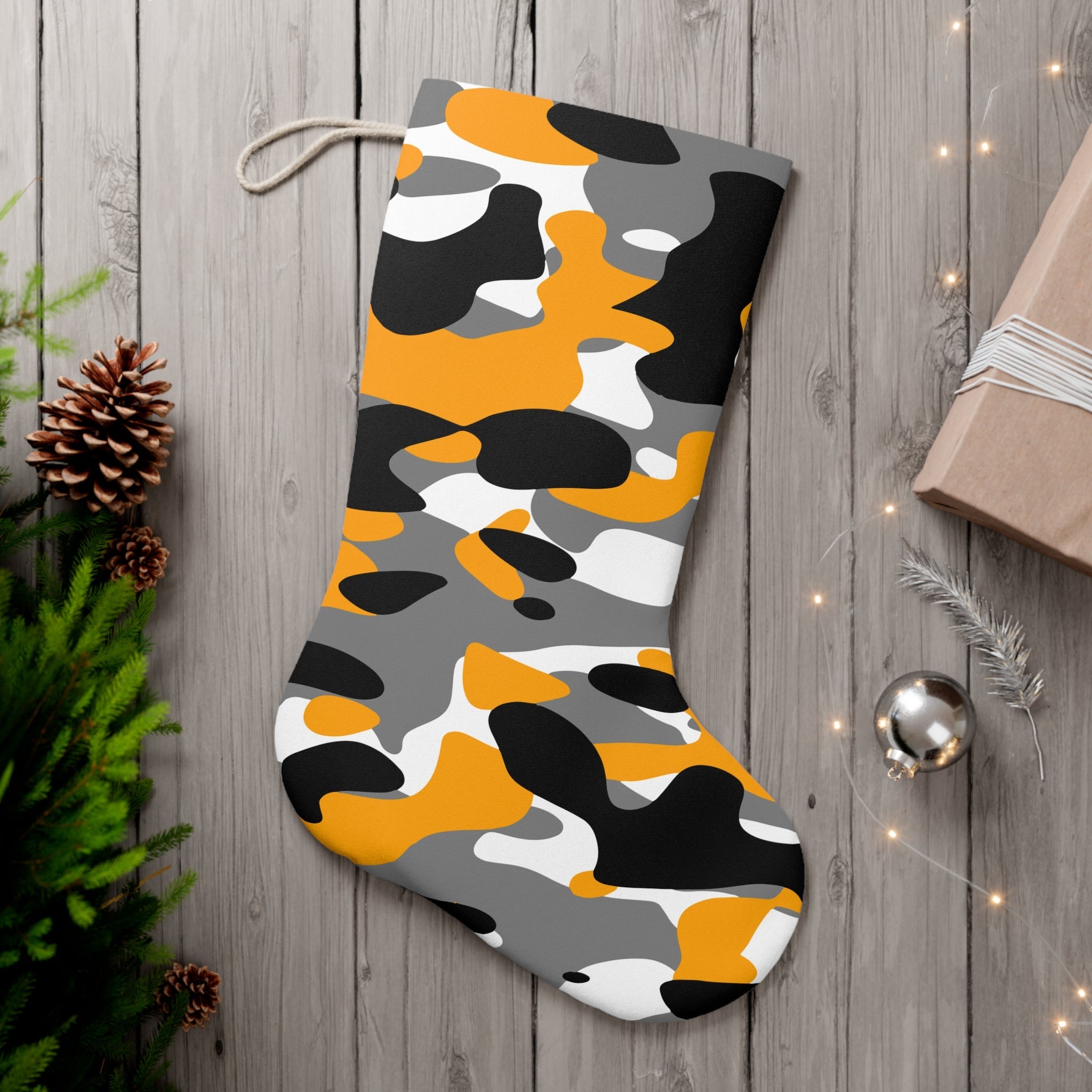 Bumble Bee Yellow Camo Stocking