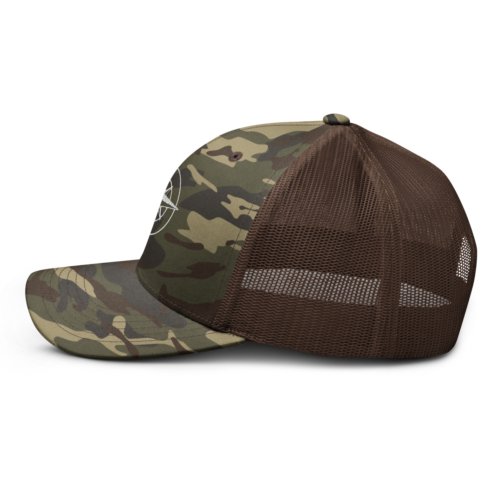 Camouflage trucker hat