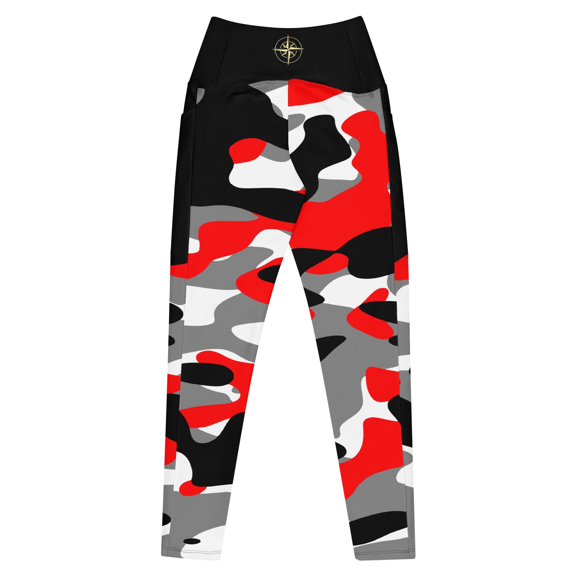 Fiery Red Camo Leggings