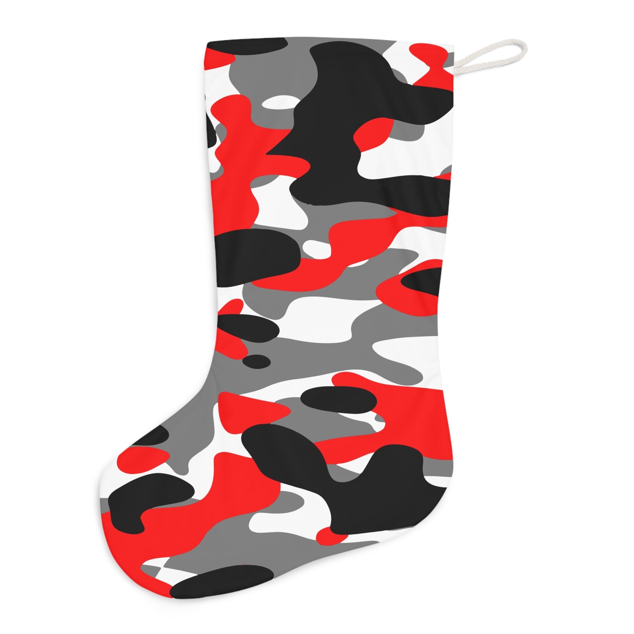 Fiery Red Camo Stocking