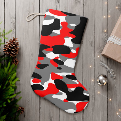 Fiery Red Camo Stocking