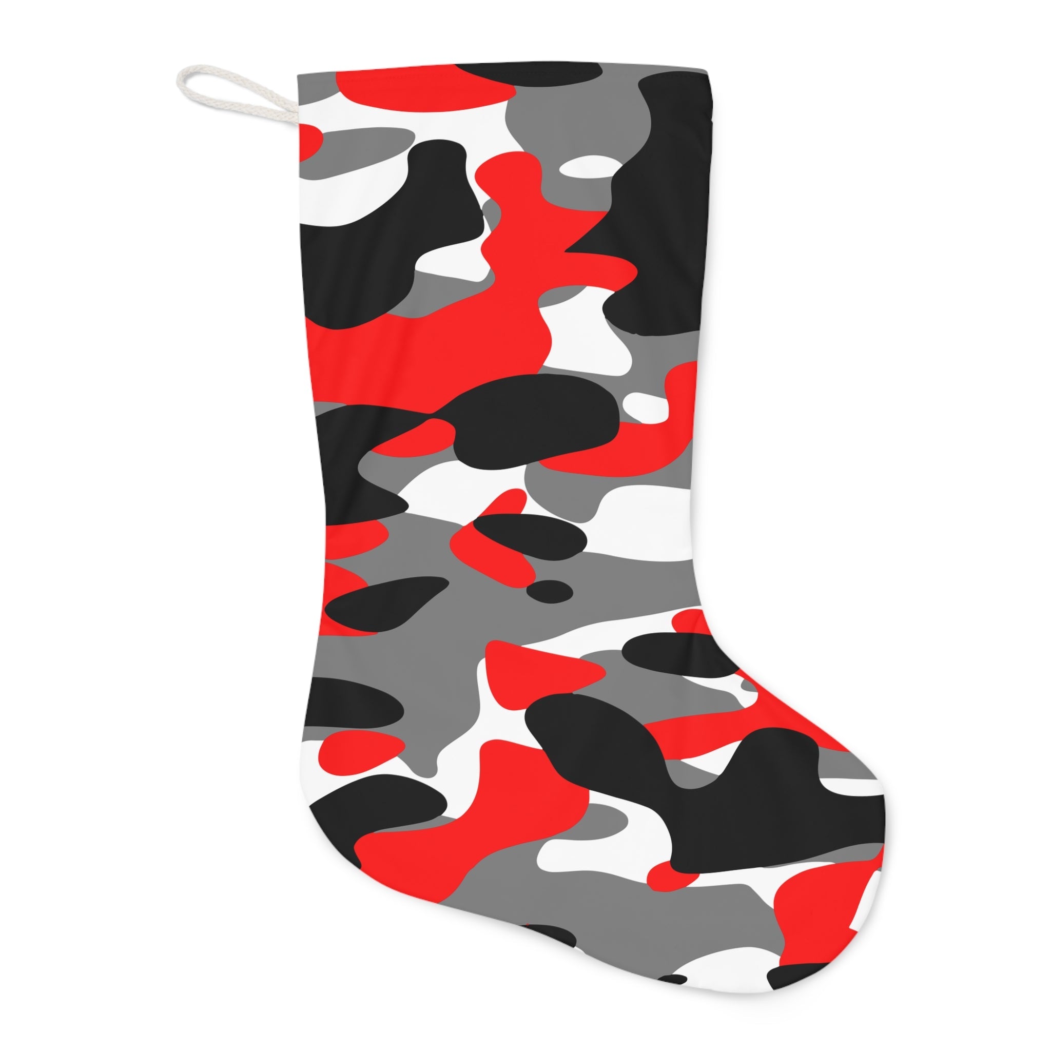 Fiery Red Camo Stocking