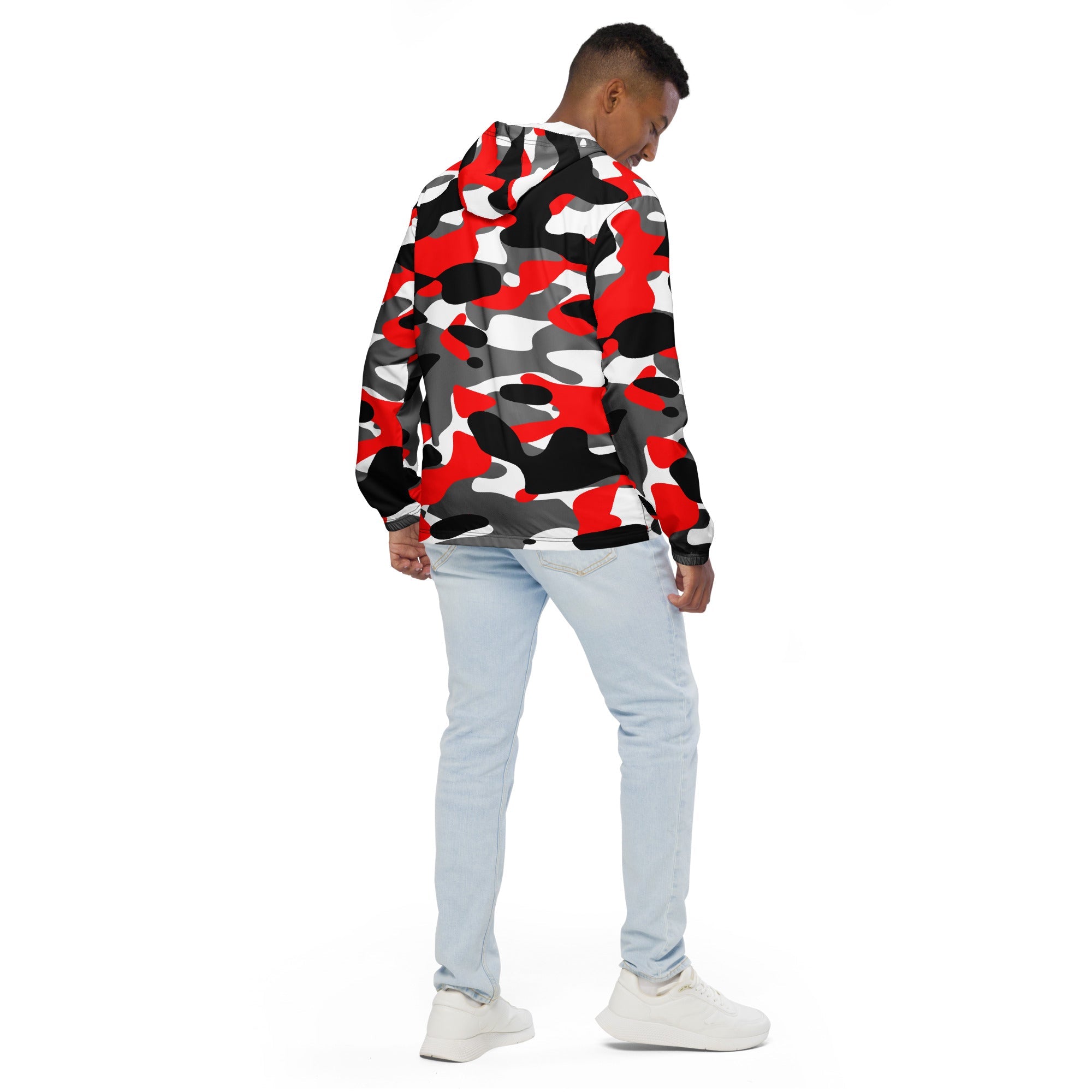 Fiery Red Camo Windbreaker