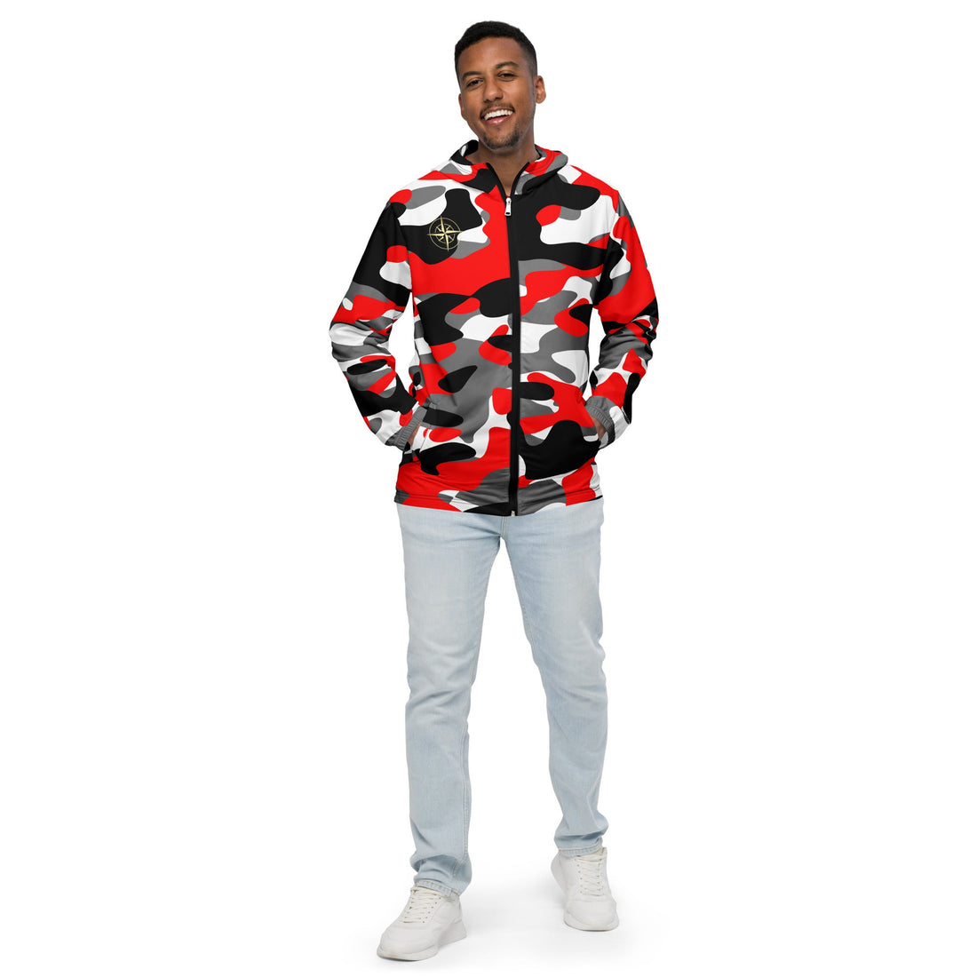 Fiery Red Camo Windbreaker