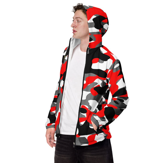 Fiery Red Camo Windbreaker