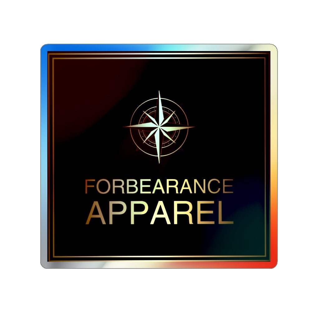 Forbearance Apparel Holographic Die-cut Stickers - Forbearance Apparel