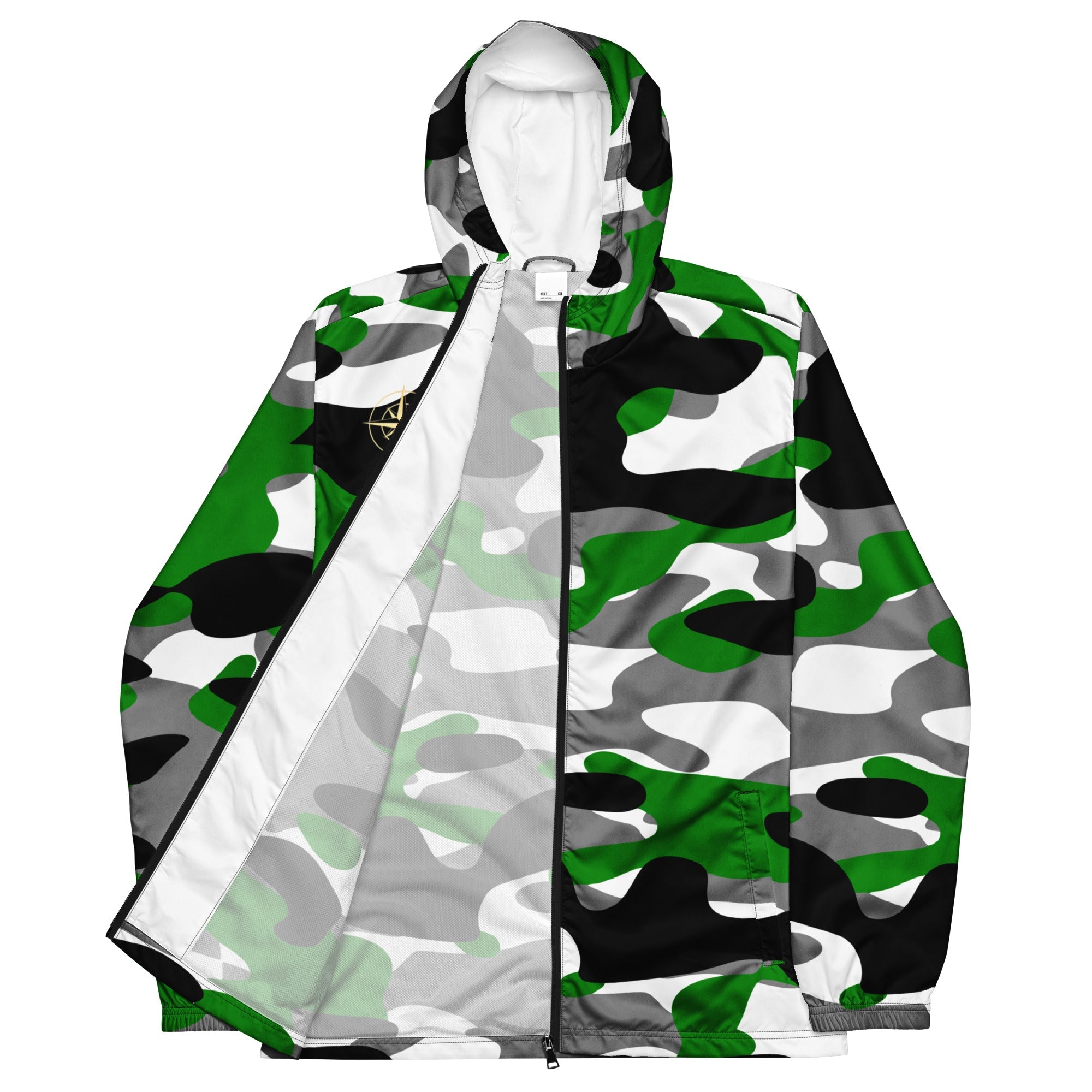 Forest Green Camo Windbreaker