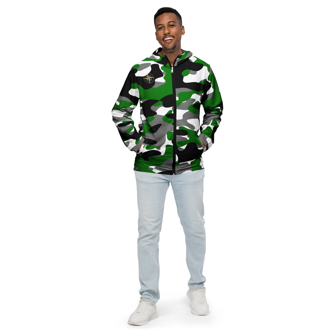 Forest Green Camo Windbreaker