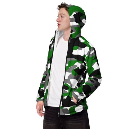 Forest Green Camo Windbreaker