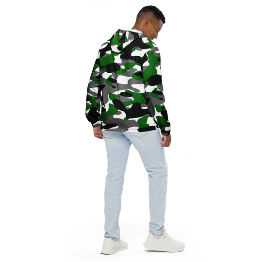 Forest Green Camo Windbreaker