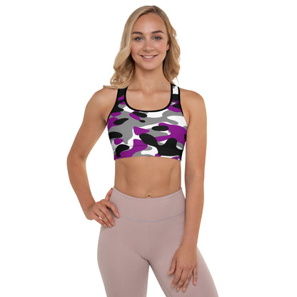 Passion Purple Camo Sports Bra