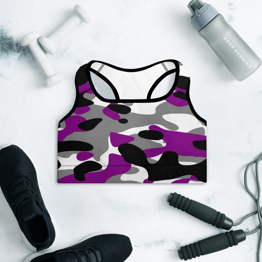 Passion Purple Camo Sports Bra