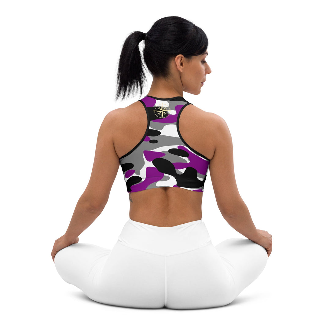 Passion Purple Camo Sports Bra