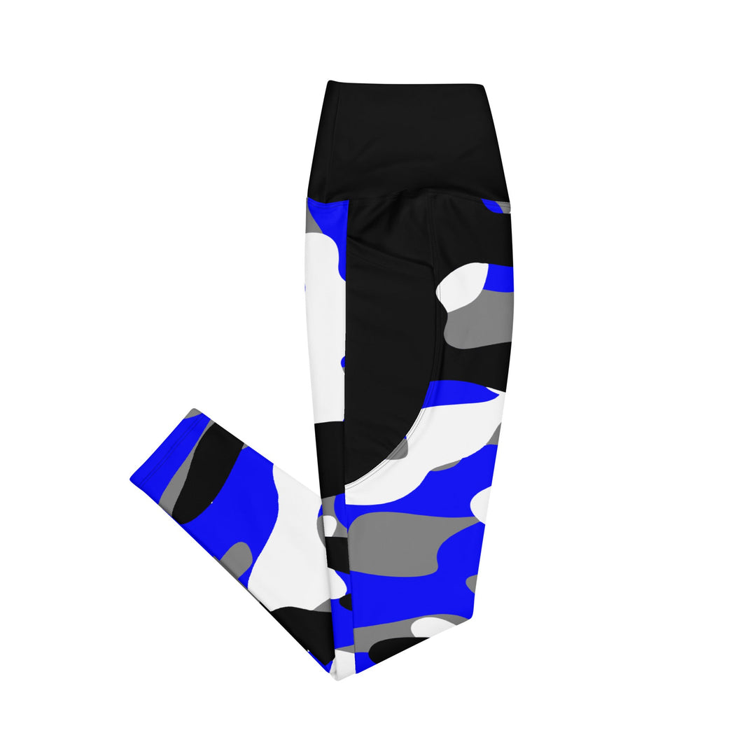 River Water Blue Camo Leggings