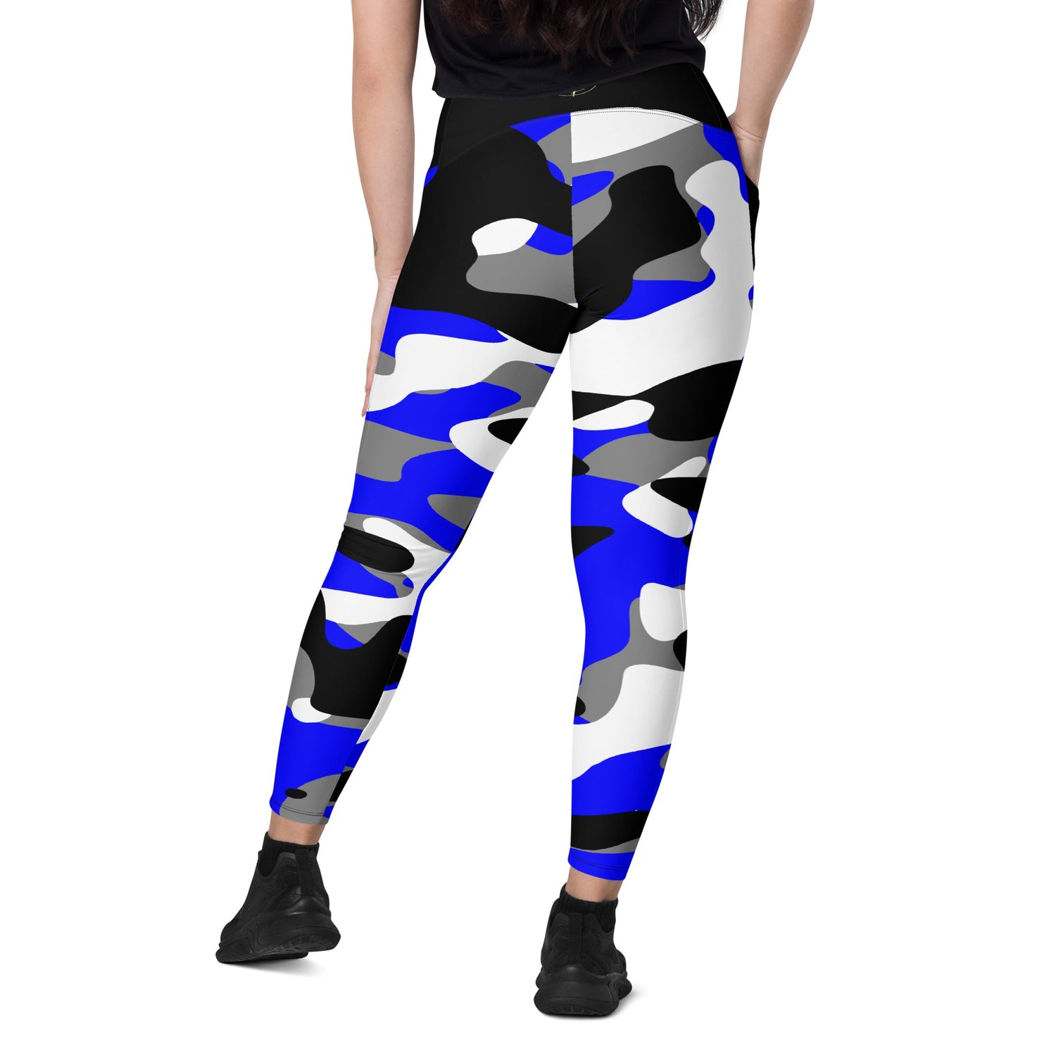 River Water Blue Camo Leggings