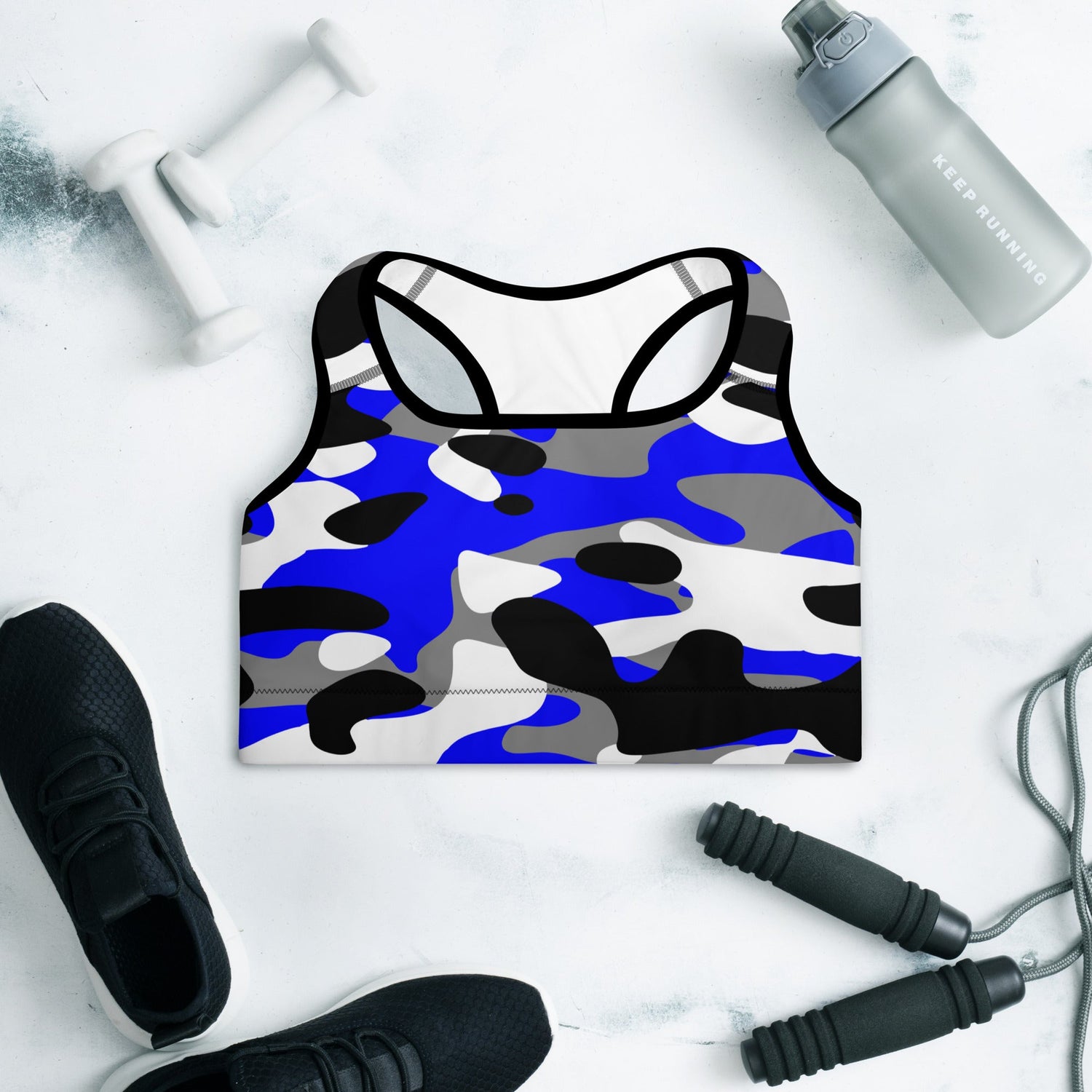 River Water Camo Sports Bra