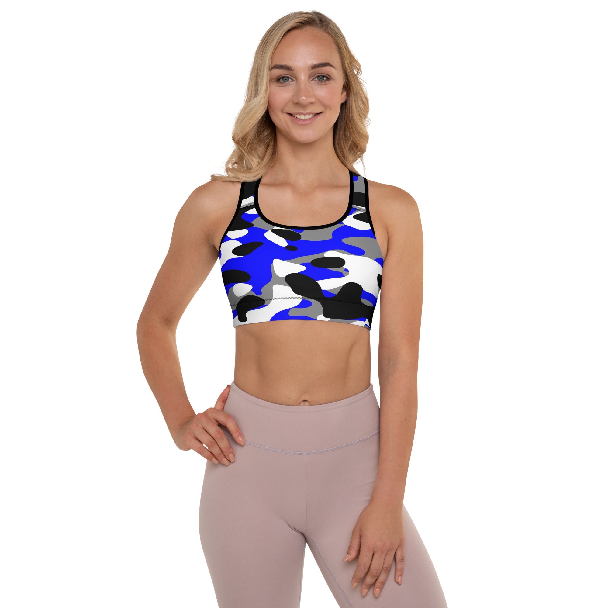 River Water Camo Sports Bra