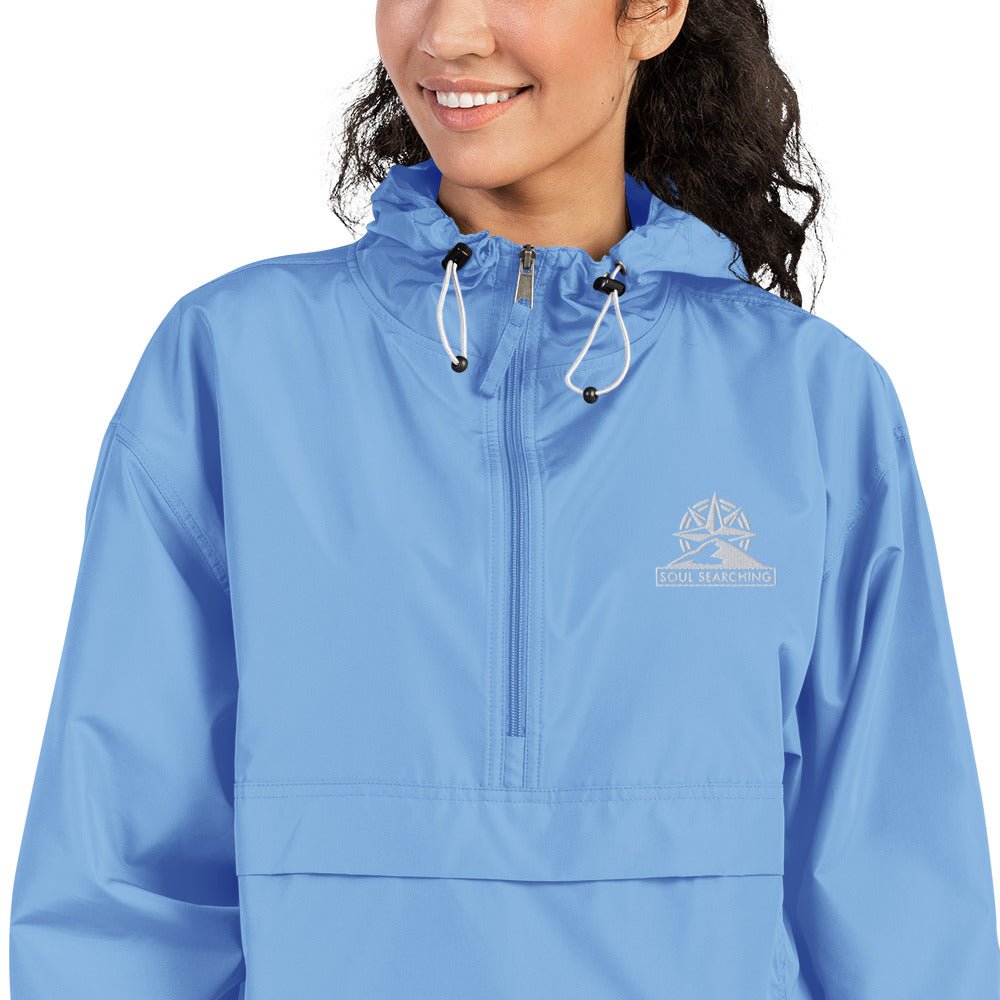 Soul Searching Embroidered Champion Packable Jacket - Forbearance Apparel