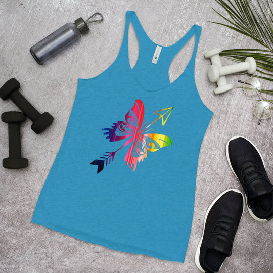 Women's Butterfly Racerback Tank - Forbearance Apparel