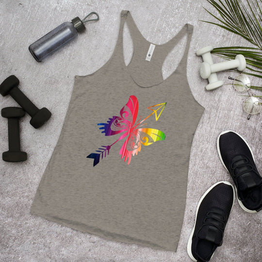 Women's Butterfly Racerback Tank - Forbearance Apparel