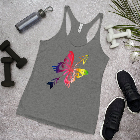 Women's Butterfly Racerback Tank - Forbearance Apparel