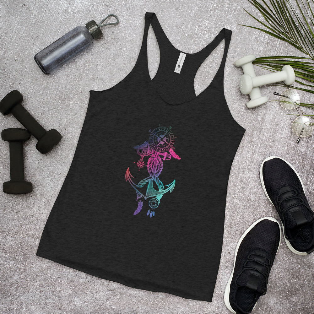 Women's Racerback Anchor Tank - Forbearance Apparel